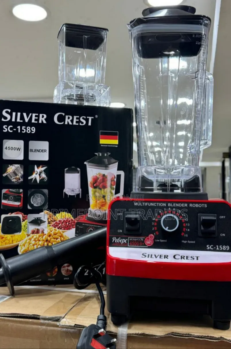 Silver Crest Commercial 2-in-1 Blender – Powerful Versatile