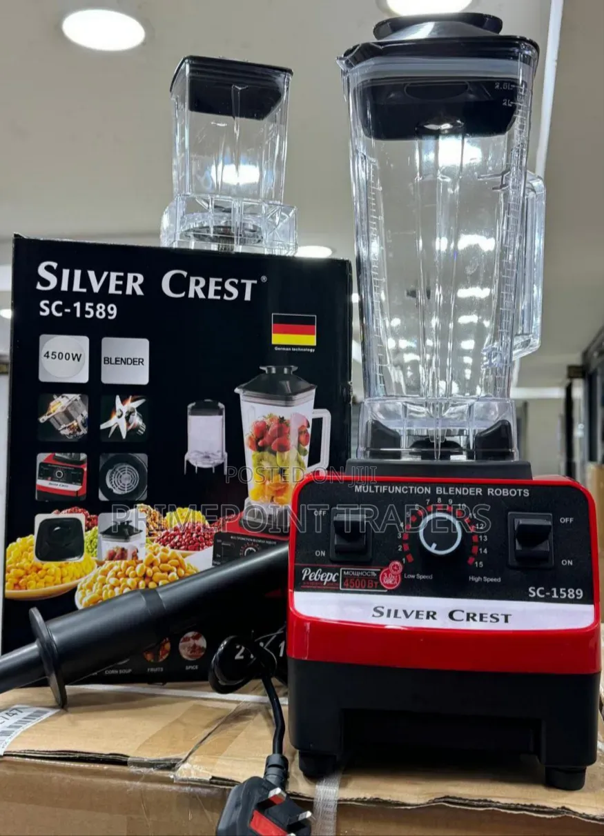 Silver Crest Commercial 2-in-1 Blender – Powerful Versatile