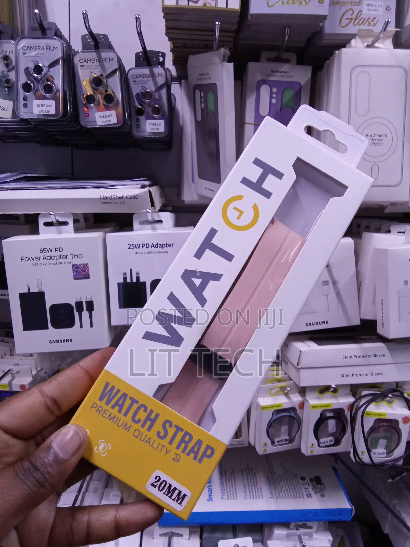 Watch Premium Silicone Sport Loop Strap - Pink - 20MM Universal