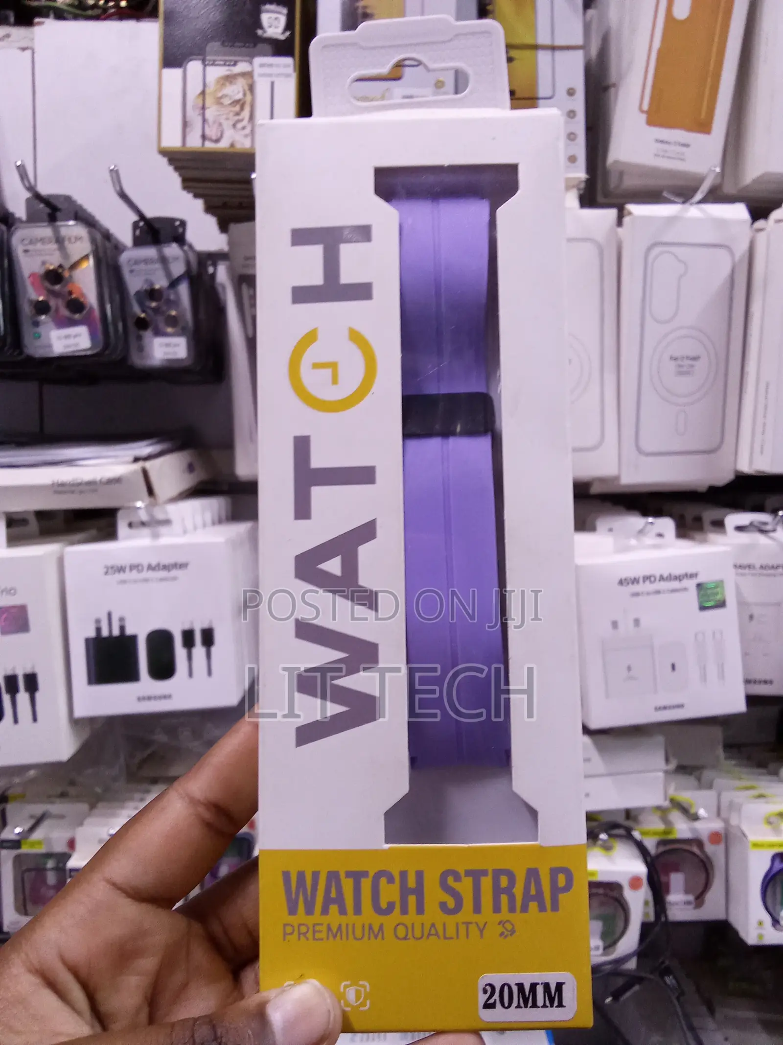 Watch Premium Silicone Sport Loop Strap - Purple / Lilac - 20MM Univer