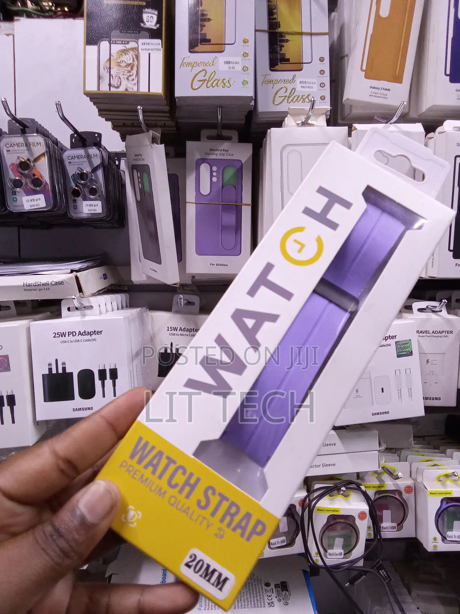 Watch Premium Silicone Sport Loop Strap - Purple / Lilac - 20MM Univer