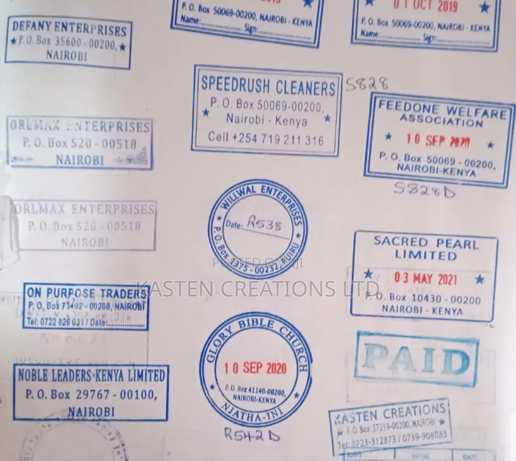 Stamps and Company Seals, Paid Stamp