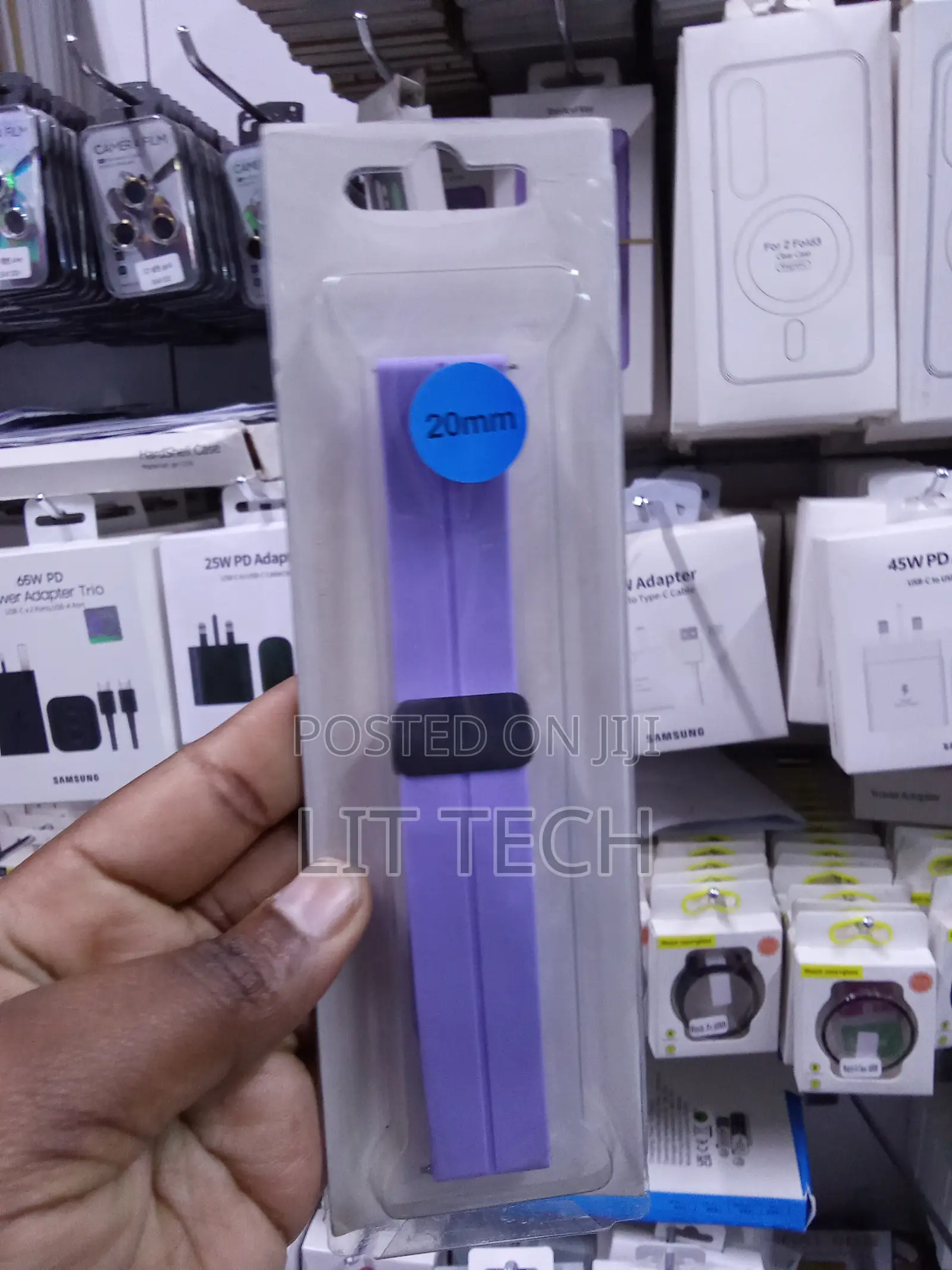 Watch Silicone Magnetic Loop Strap - Lavender Purple - 20MM Universal