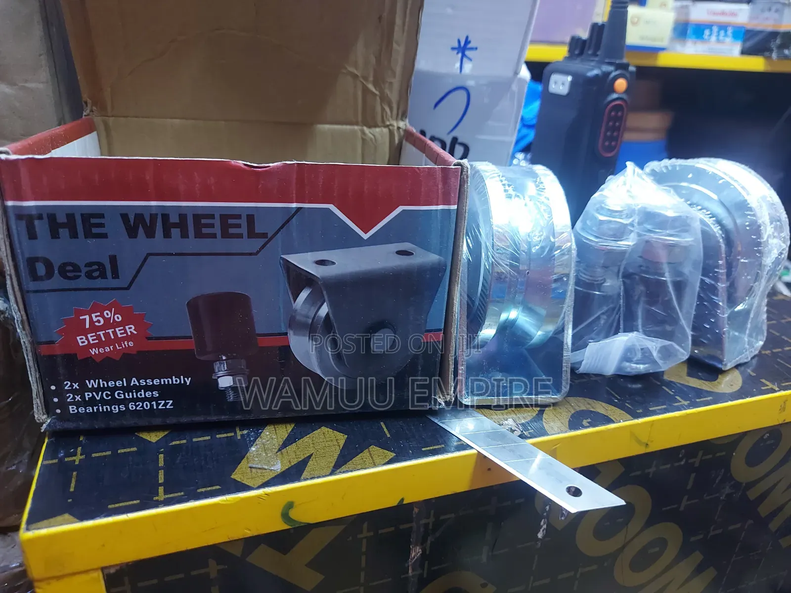 Rollaway Twin Sliding Gate Wheel Set With Guide