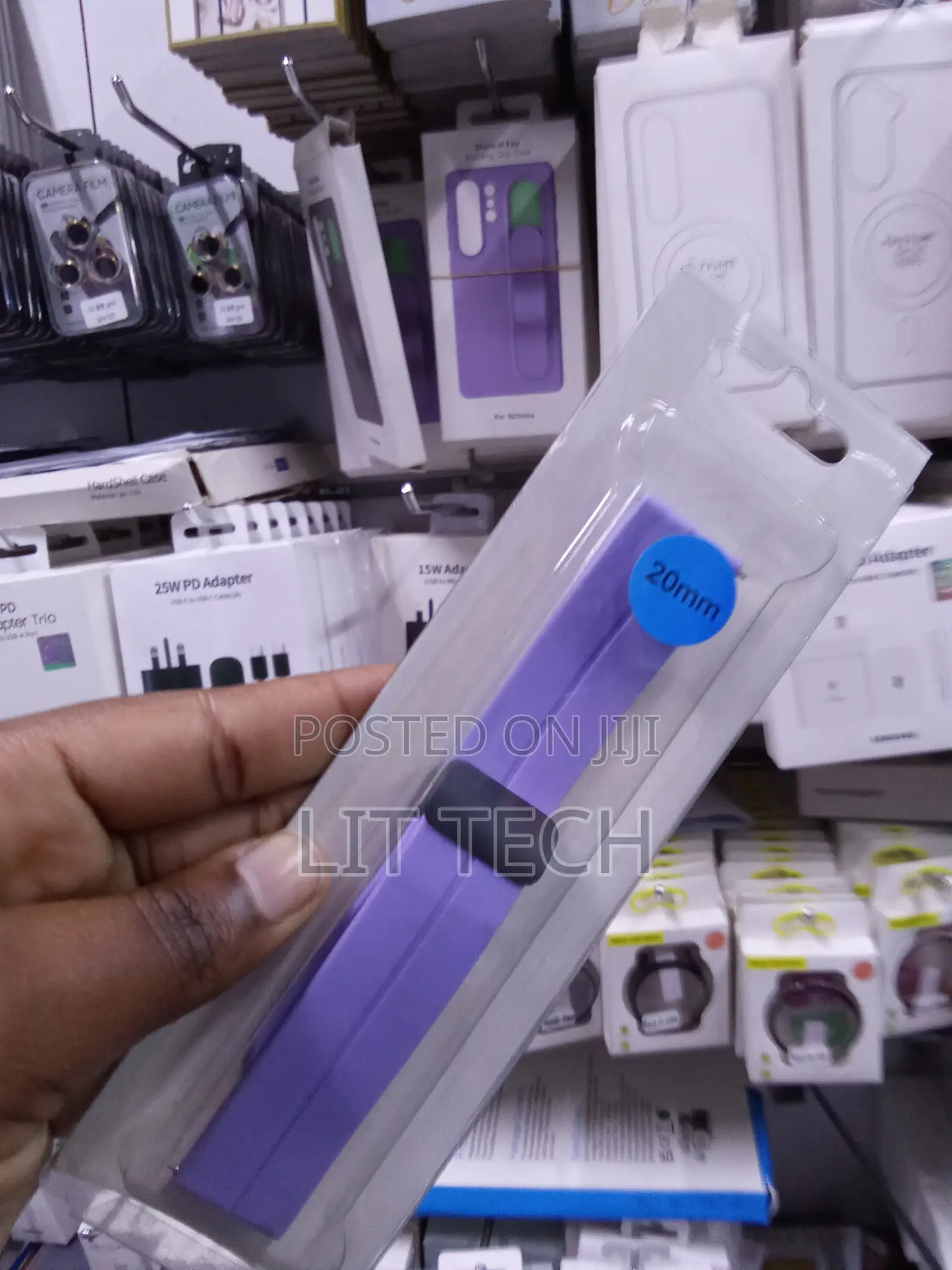 Watch Silicone Magnetic Loop Strap - Lavender Purple - 20MM Universal