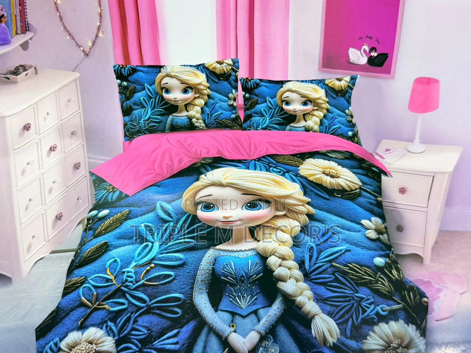 Quality Cartoon Print Girls Duvet Sets