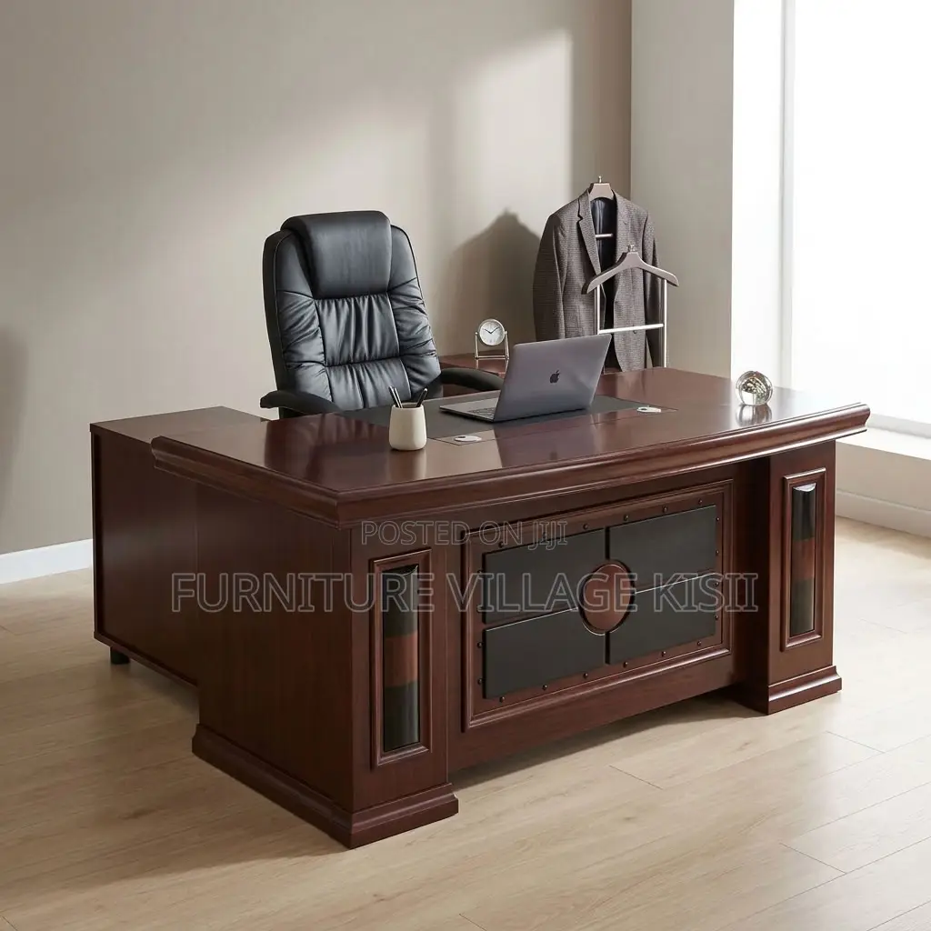 1.8m Mahogany Office Desk