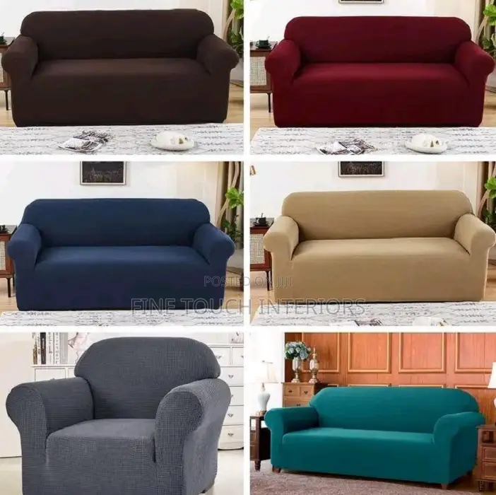 Velvet Plain Sofa Covers