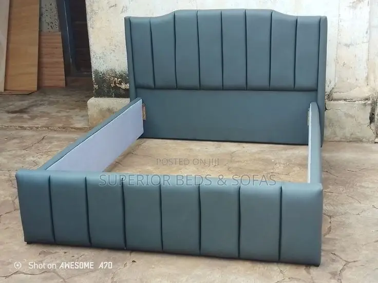 5x6 Premium Grey Channel Bed + Pay on Delivery