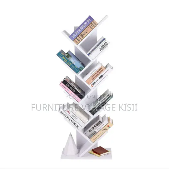 9-Tier Wooden Office Bookshelf