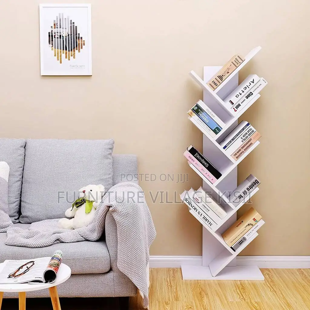 9-Tier Wooden Office Bookshelf
