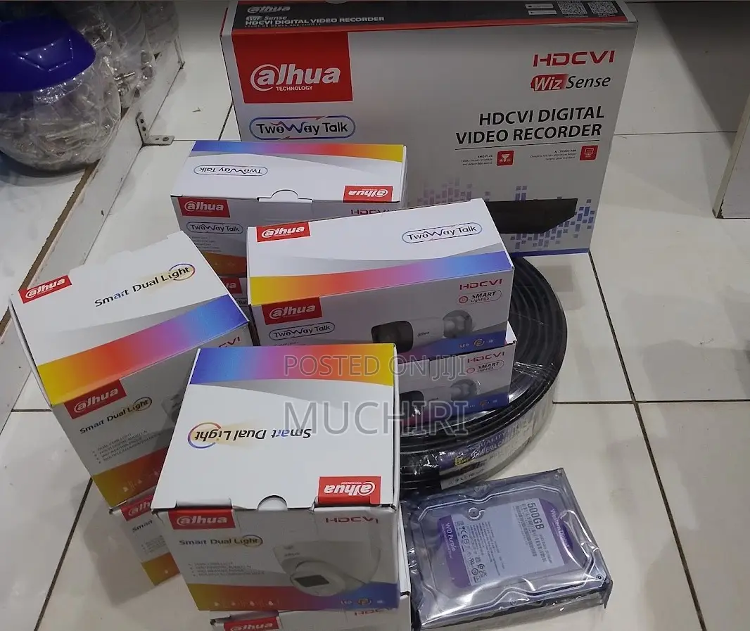 Dahua 8ch DVR Kit- 1080p Cameras Full Security Package