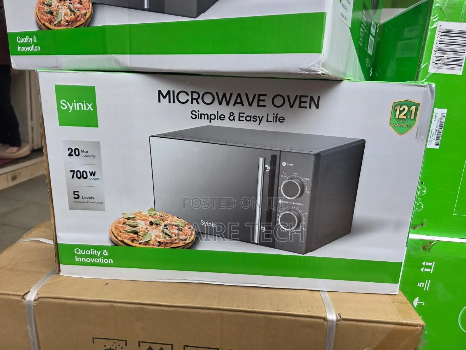 Syinix 20L Manual Microwave Oven – Convenient Kitchen Appliance