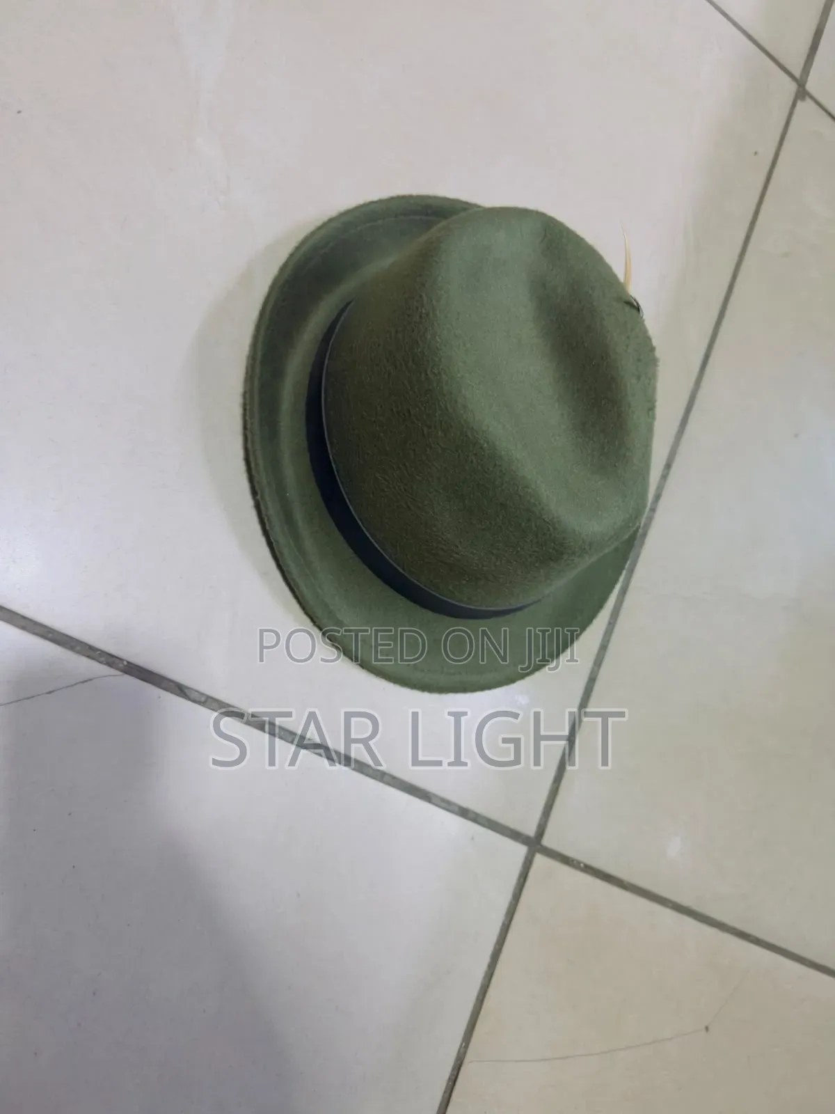 Sall Brim Jungle Green Fedora Hat