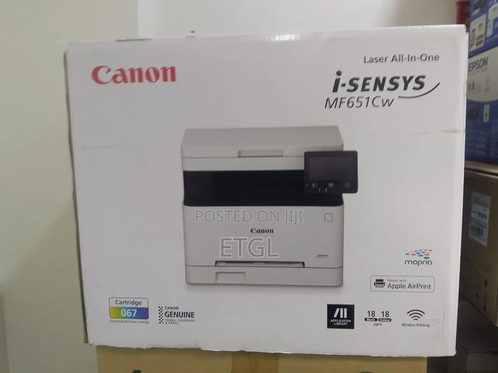 Canon I-Sensys MF651Cw Wireless Colour 3-in-1 Laser Printer