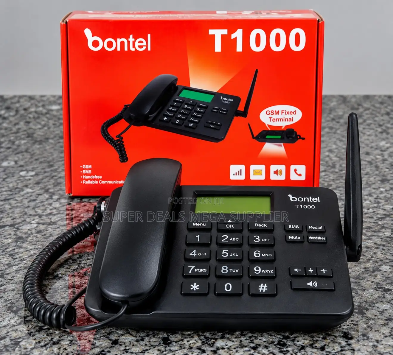 Reception Use Dual SIM Bontel GSM Wireless Landline Desk Phone