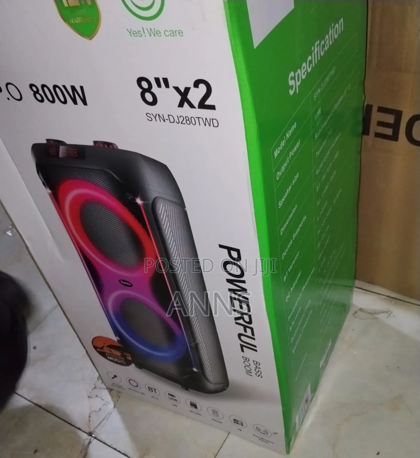 Syinix Powerful Bass Boom SYNDJ280TWD