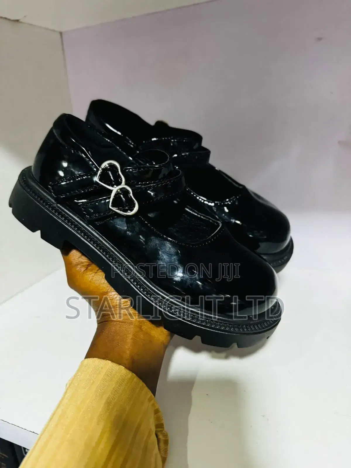 Comfort Fit Kids School Shoes – Black Mary Jane Buckle Design 23-35