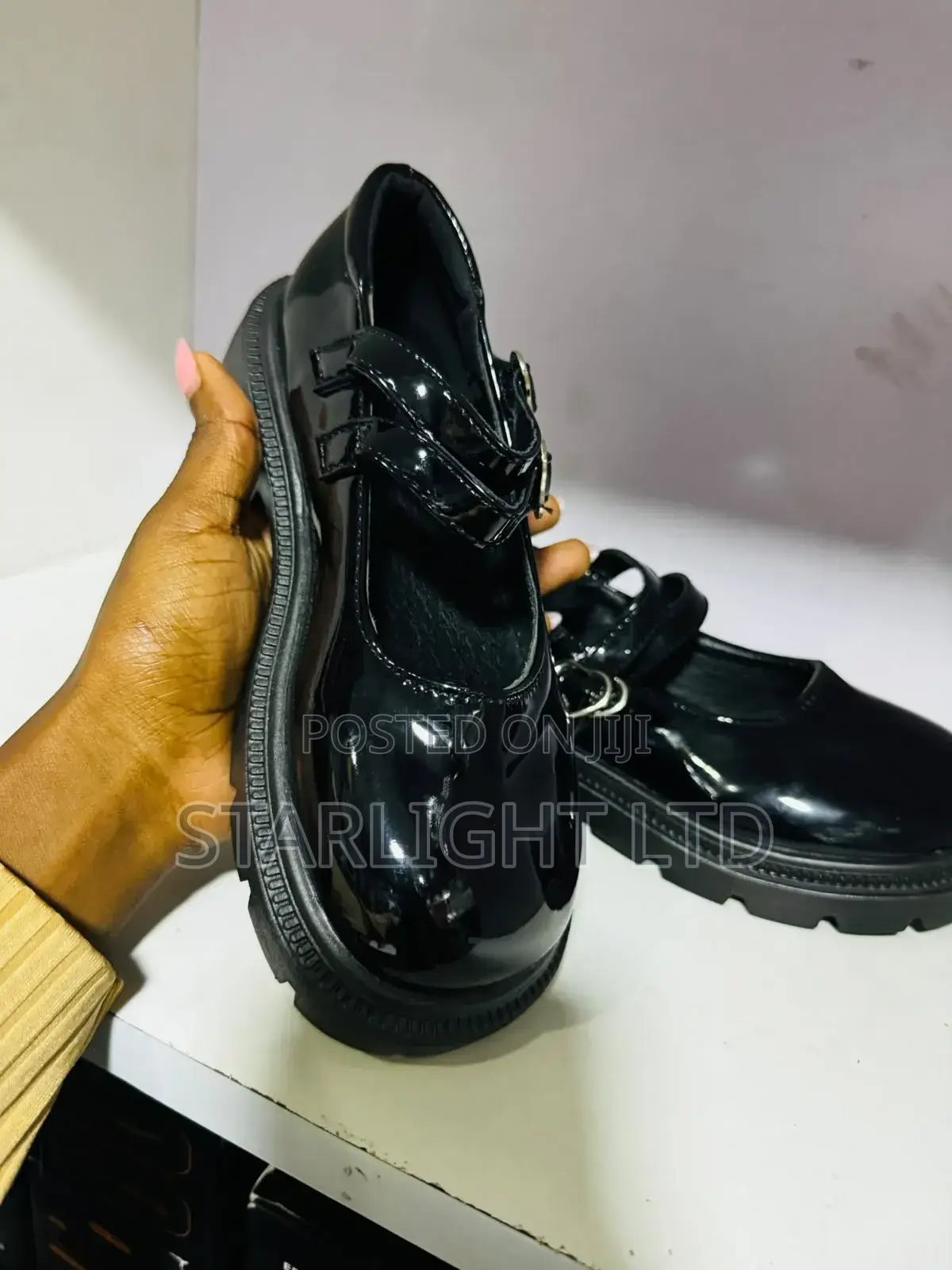 Black School Shoes for Girls – Lightweight Everyday School Wear 23-35