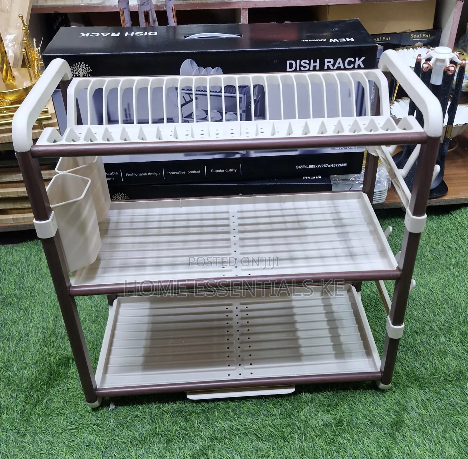 3-Tier Aluminum Dish Drying Rack Rust-Proof 3