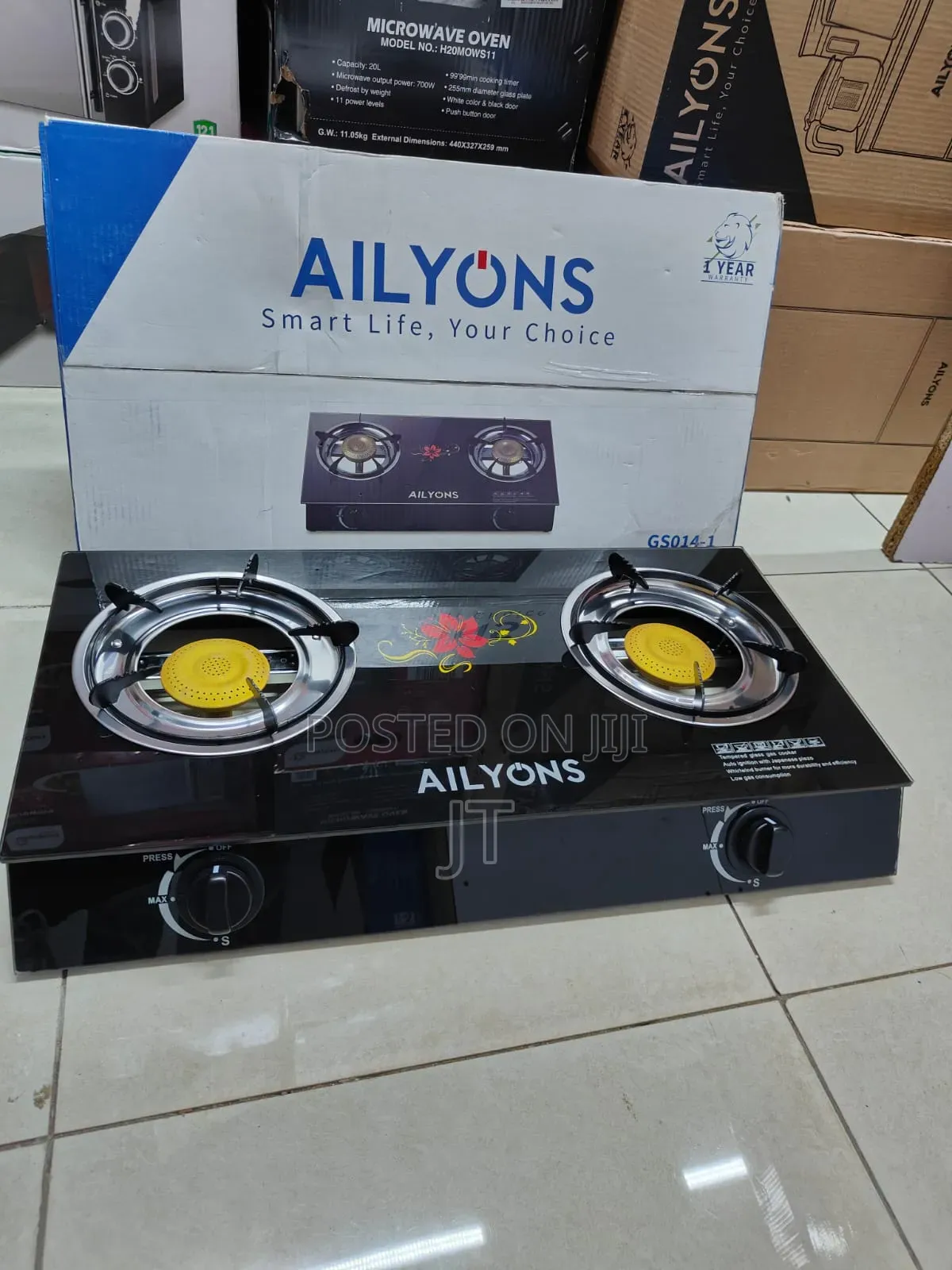 Ailyons 2 Burner Glass Top Cooker