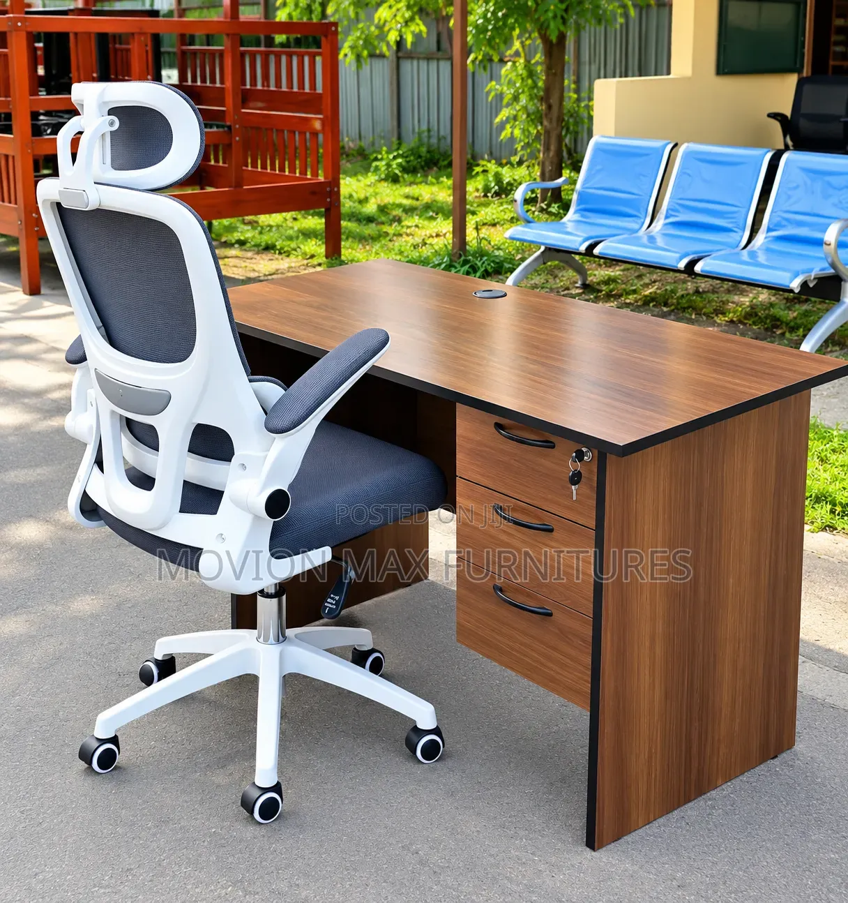 Office Set,Formal Table Adjustable Arms Rotating Chairs