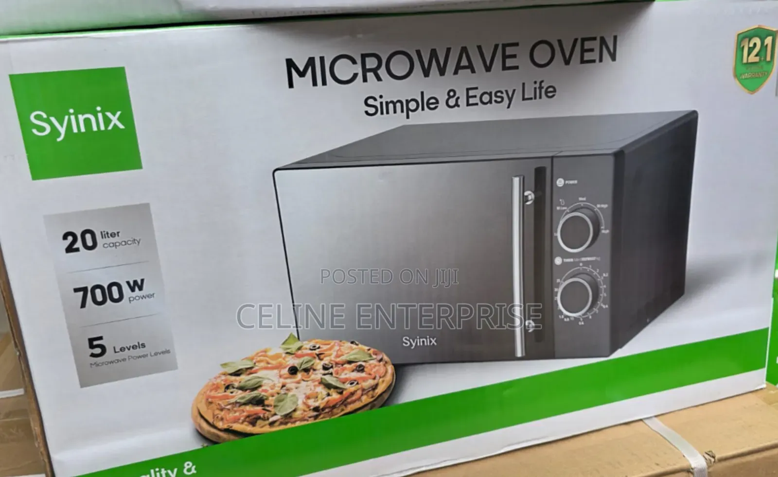 Synix Microwave Oven – 20L | 700W | Manua