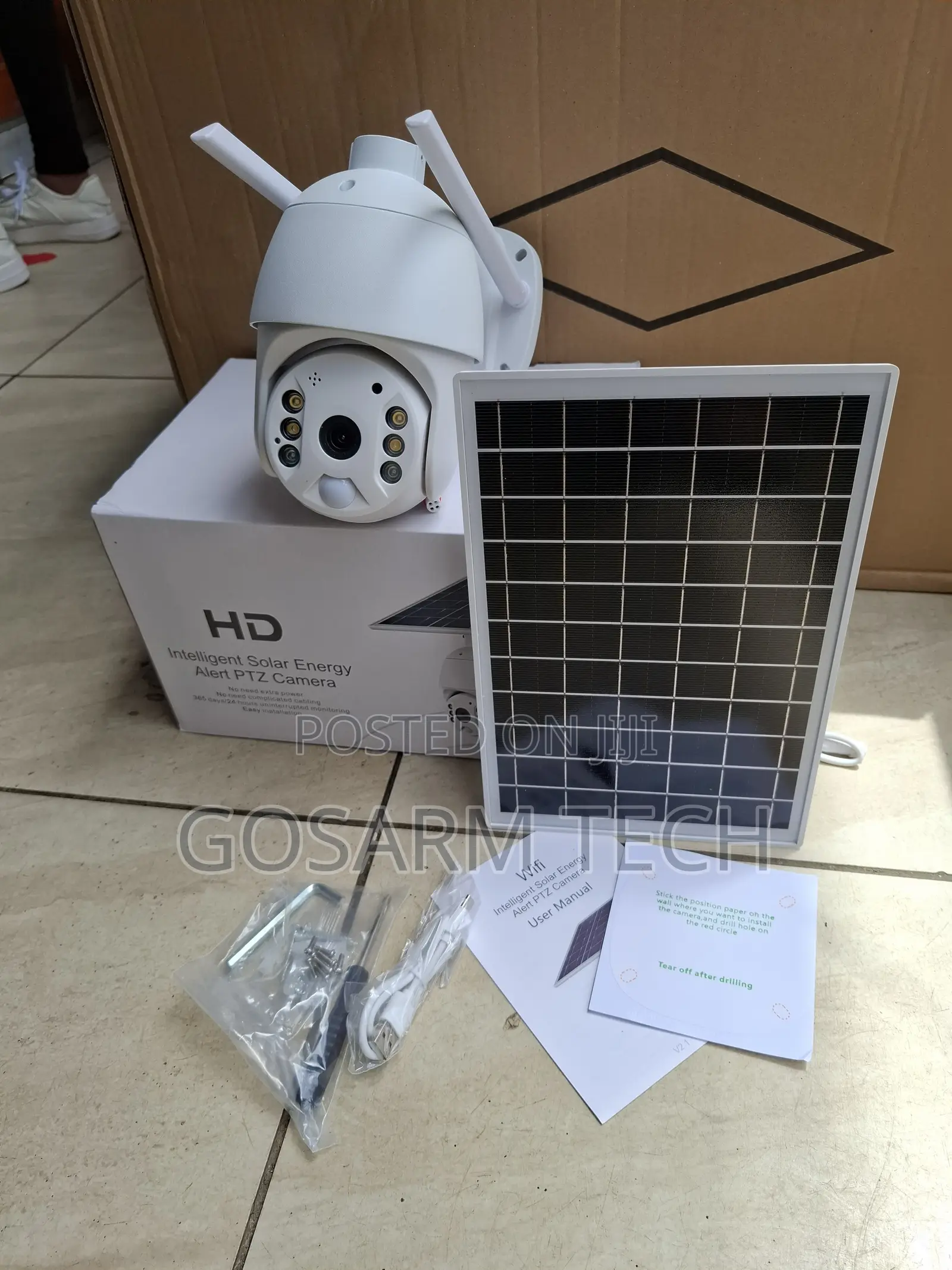 UBox 4G SIM Card Solar PTZ CCTV Camera Outdoor Security