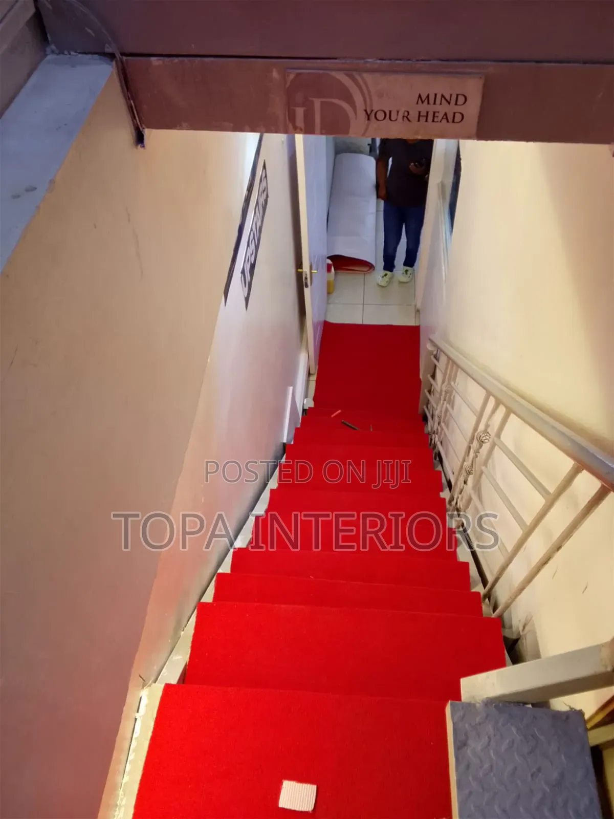 Red Wall to Wall Carpets for Stairs Carpeting