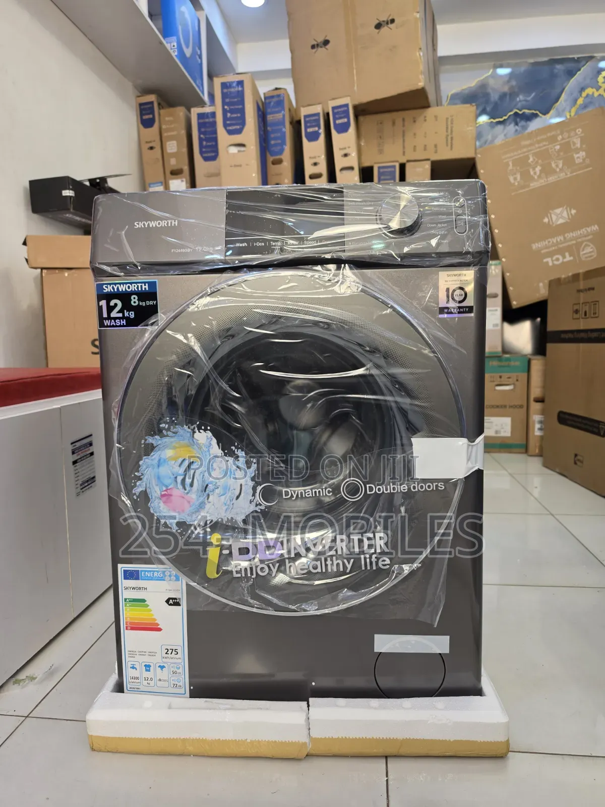 Skyworth F12446GDY 12/8kg Front Load Washing Machine