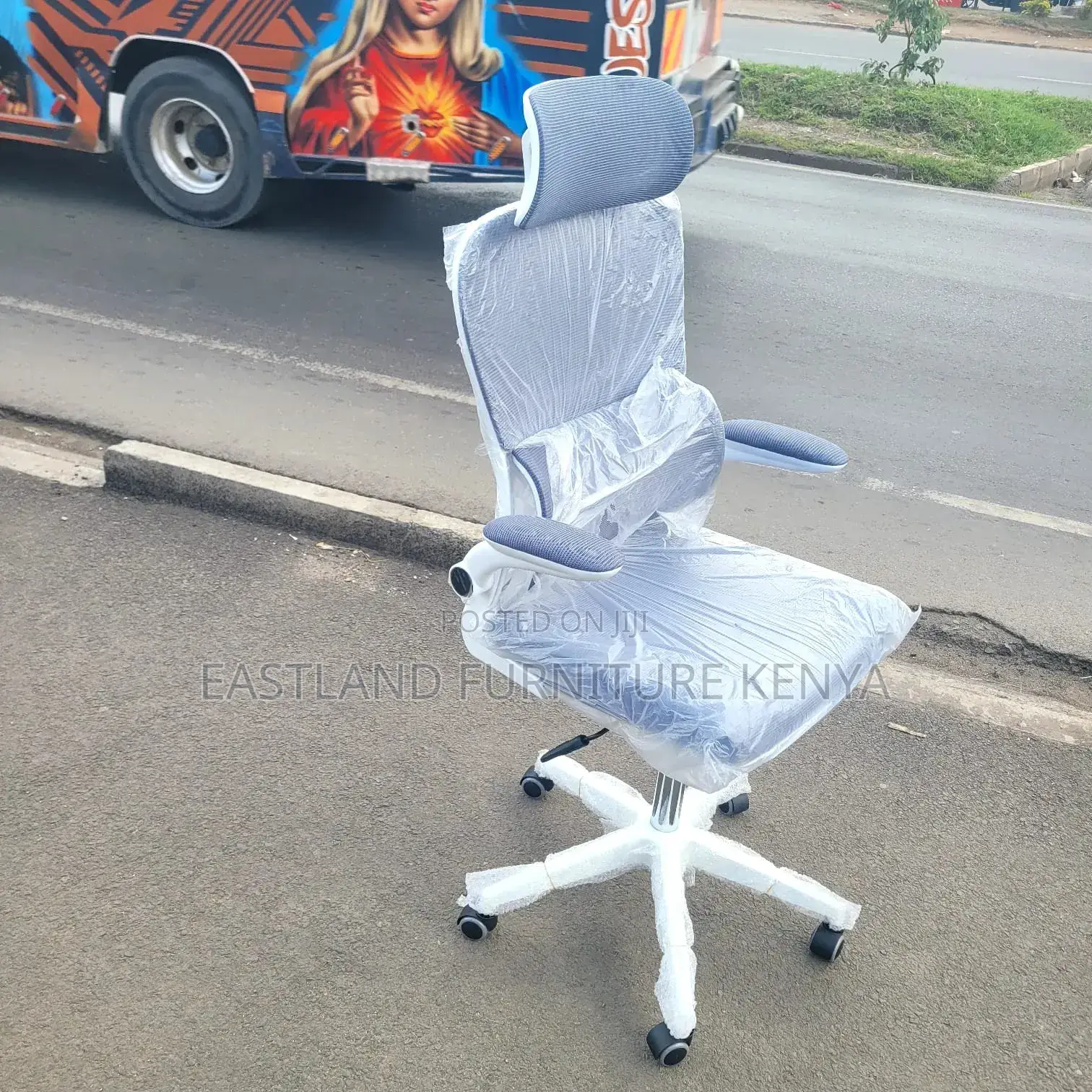 Ergonomic Mesh Office Chair - Grey Office Chair
