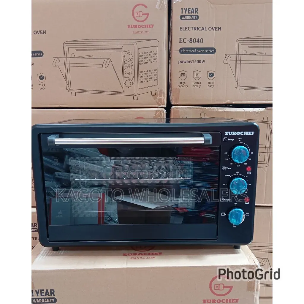 EUROCHEF 3 Knob Settings 32 Litres Electric Rotisserie Oven