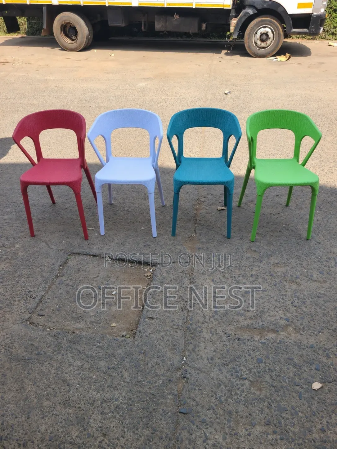 Durable Stackable Plastic Chairs for Home, Office Outdoor Use