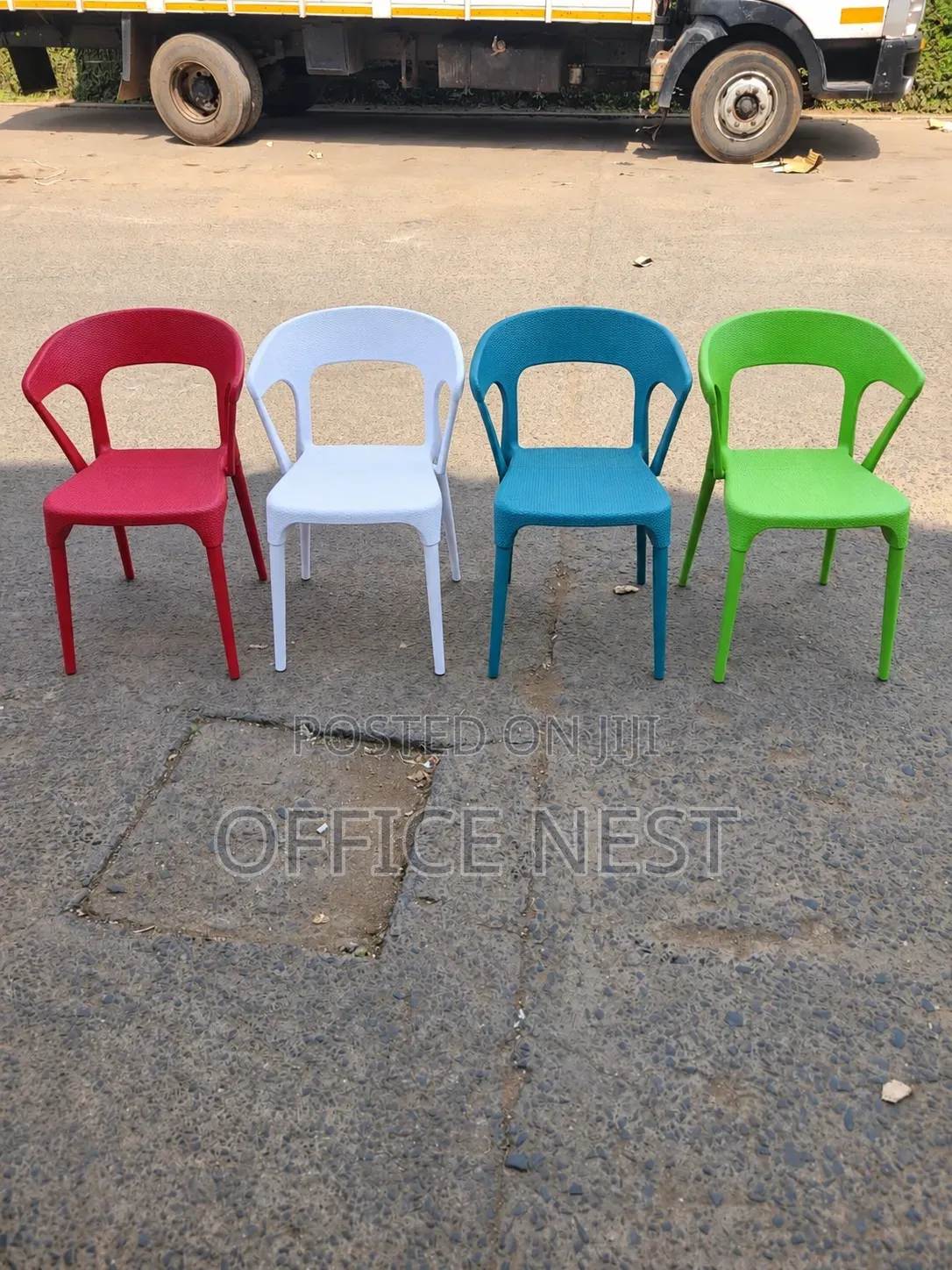 Durable Stackable Plastic Chairs for Home, Office Outdoor Use