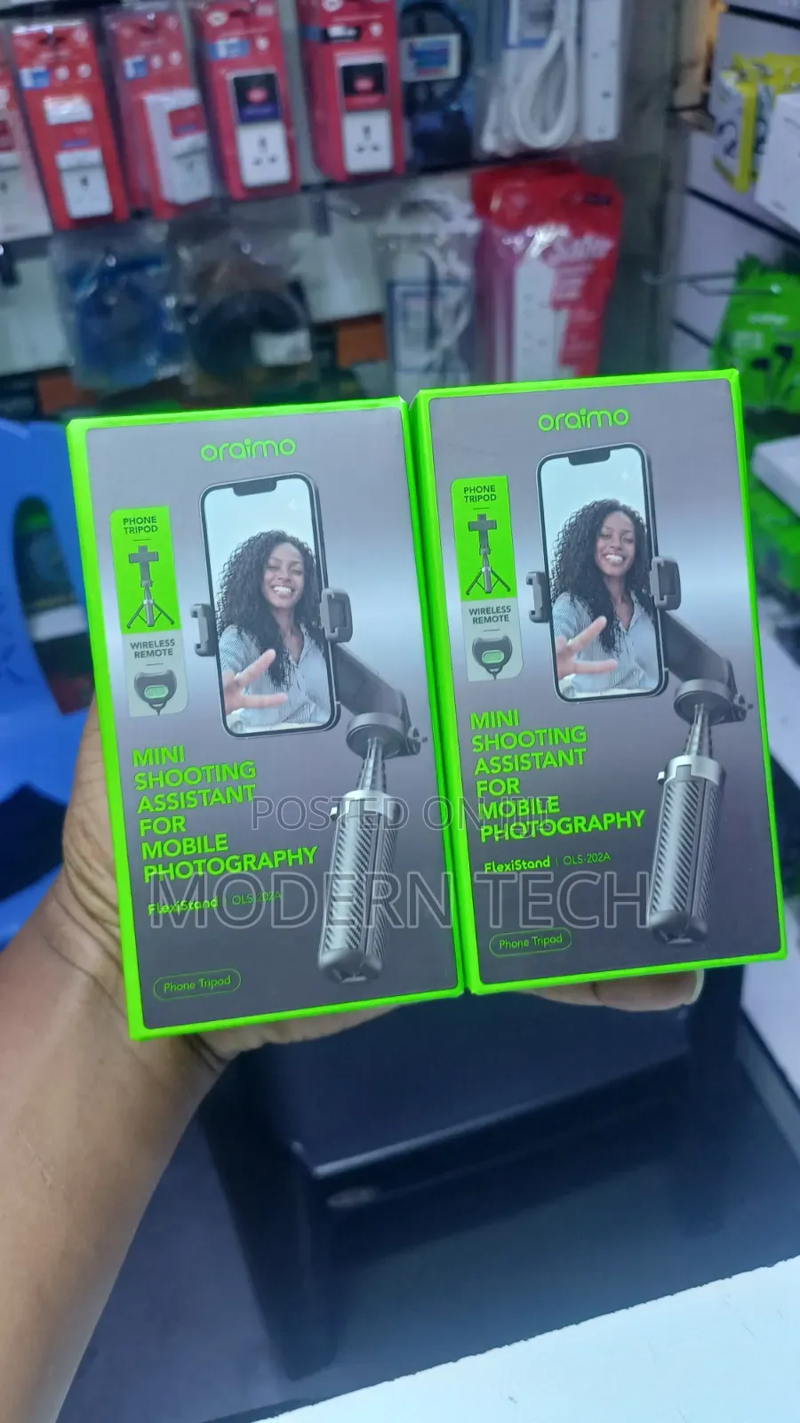 Oraimo Flexible Phone Tripod With LED Light Bluetooth Control