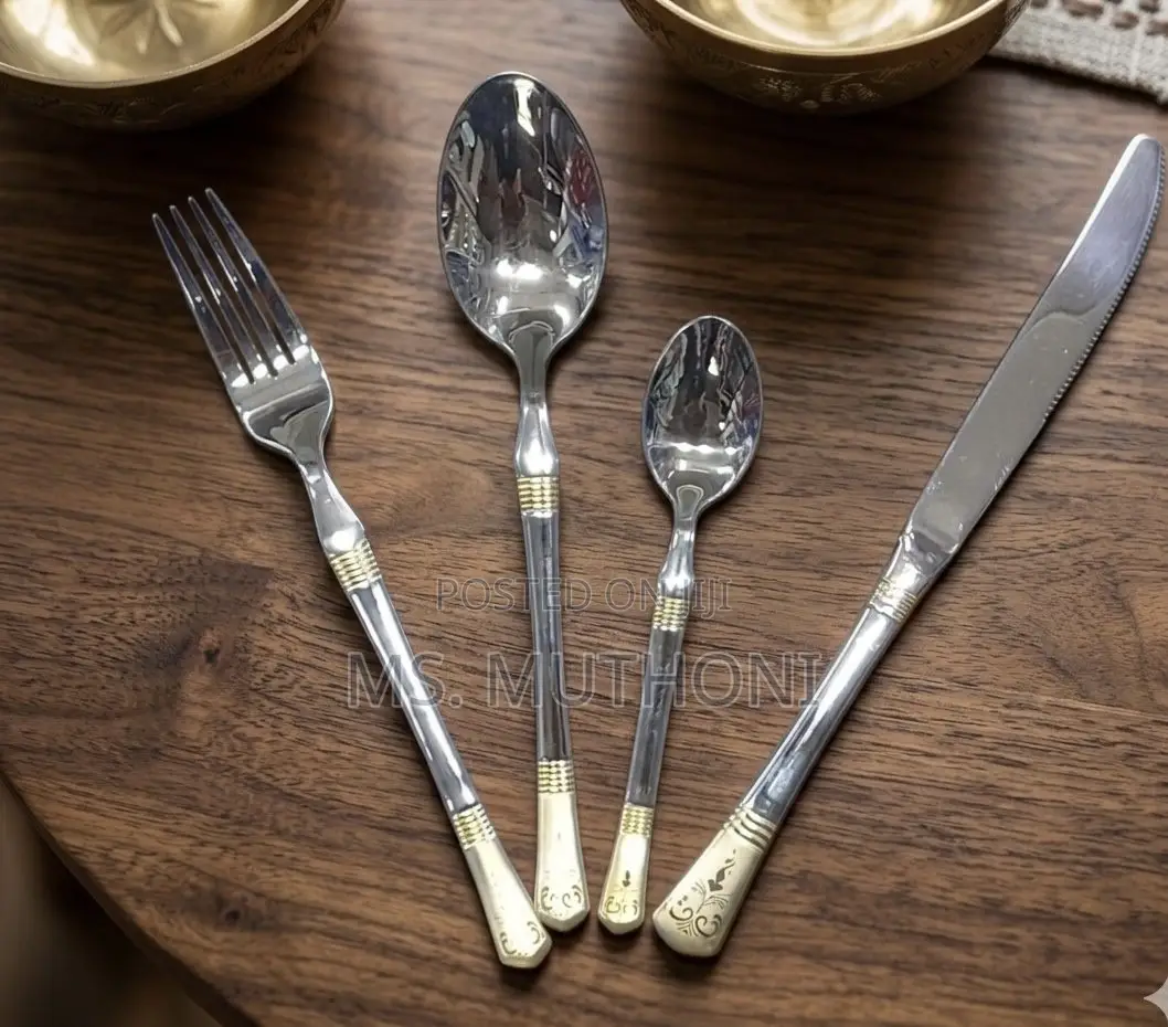 Aura Dual-Tone Luxury 24 PCS Cutlery Set