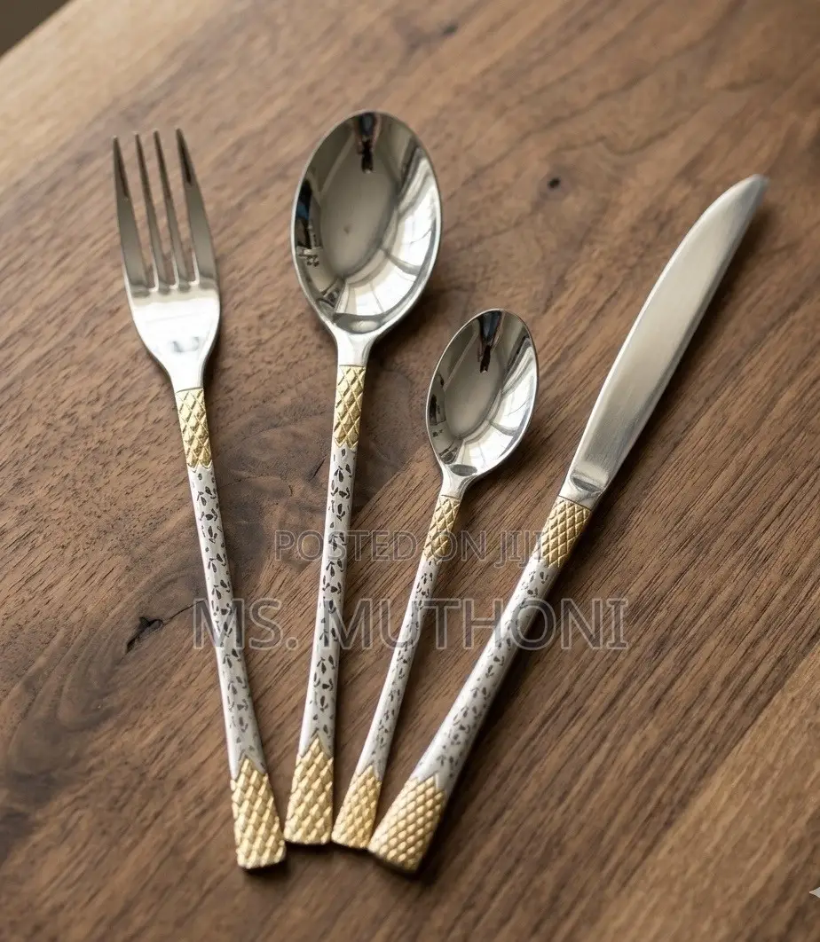 Aura Dual-Tone Luxury 24 PCS Cutlery Set