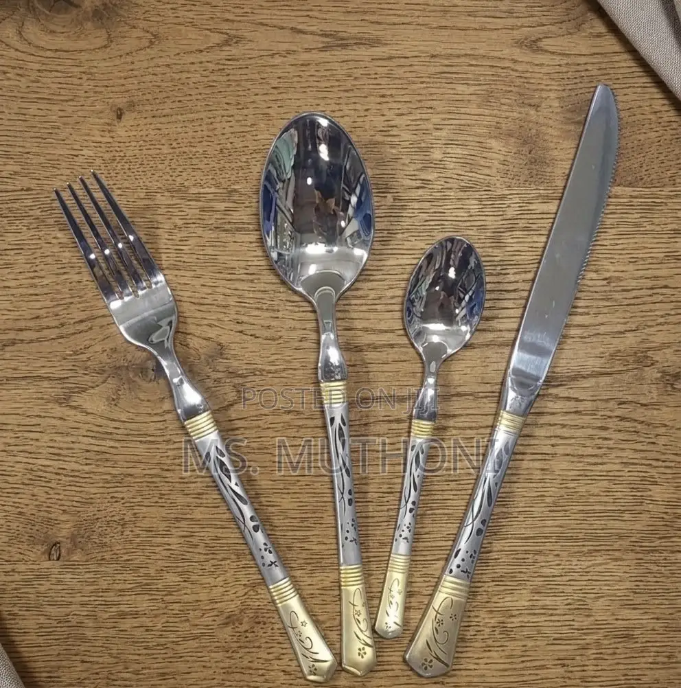 Aura Dual-Tone Luxury 24 PCS Cutlery Set