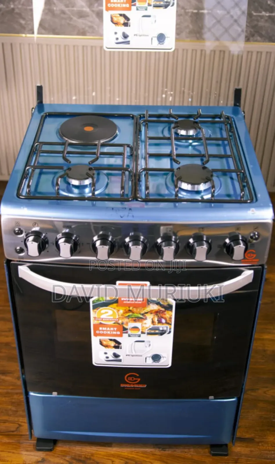 Euroken 60*65 3+1 Standing Cooker.