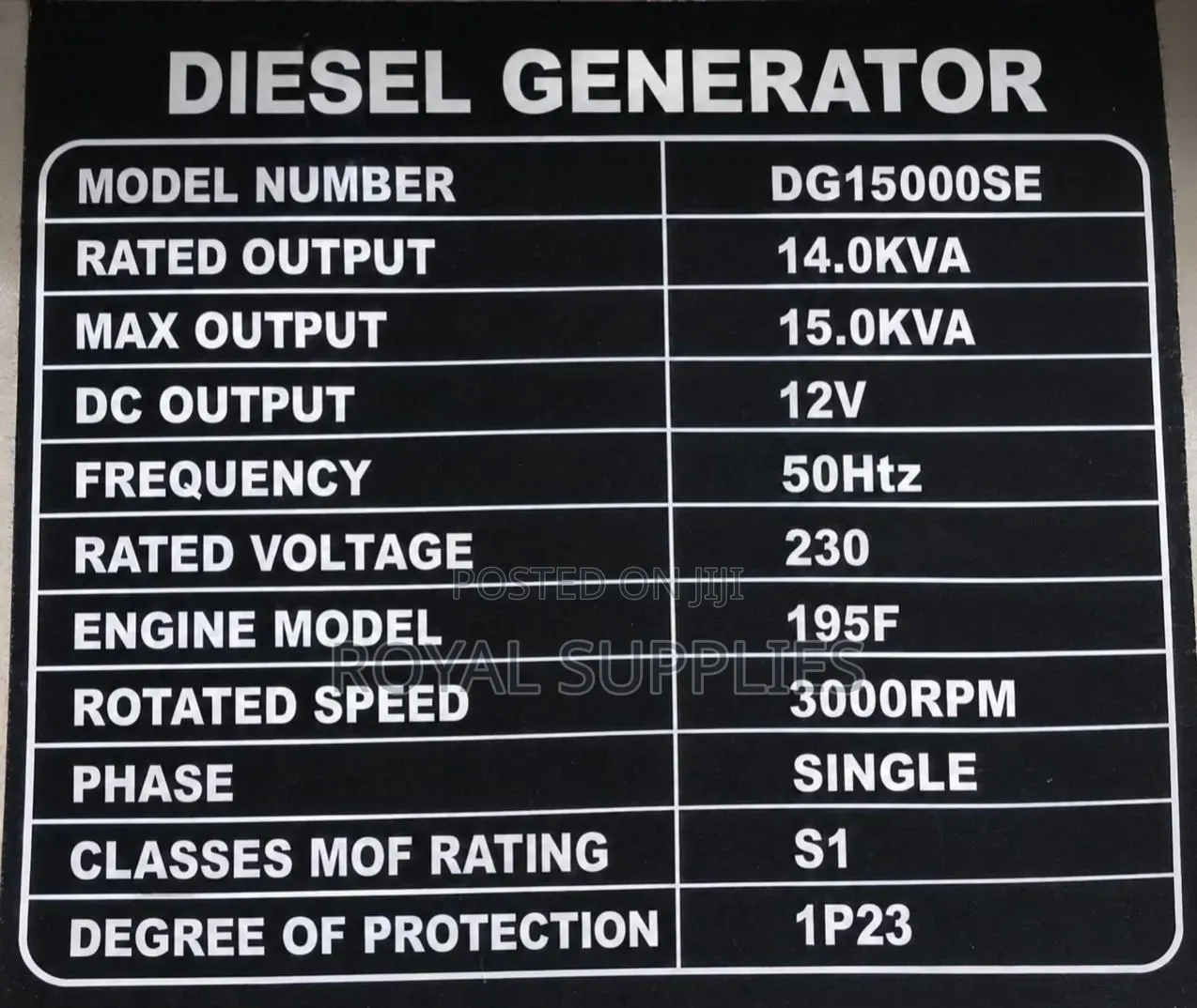 Cigma Uk 15kva Silent Diesel Generator