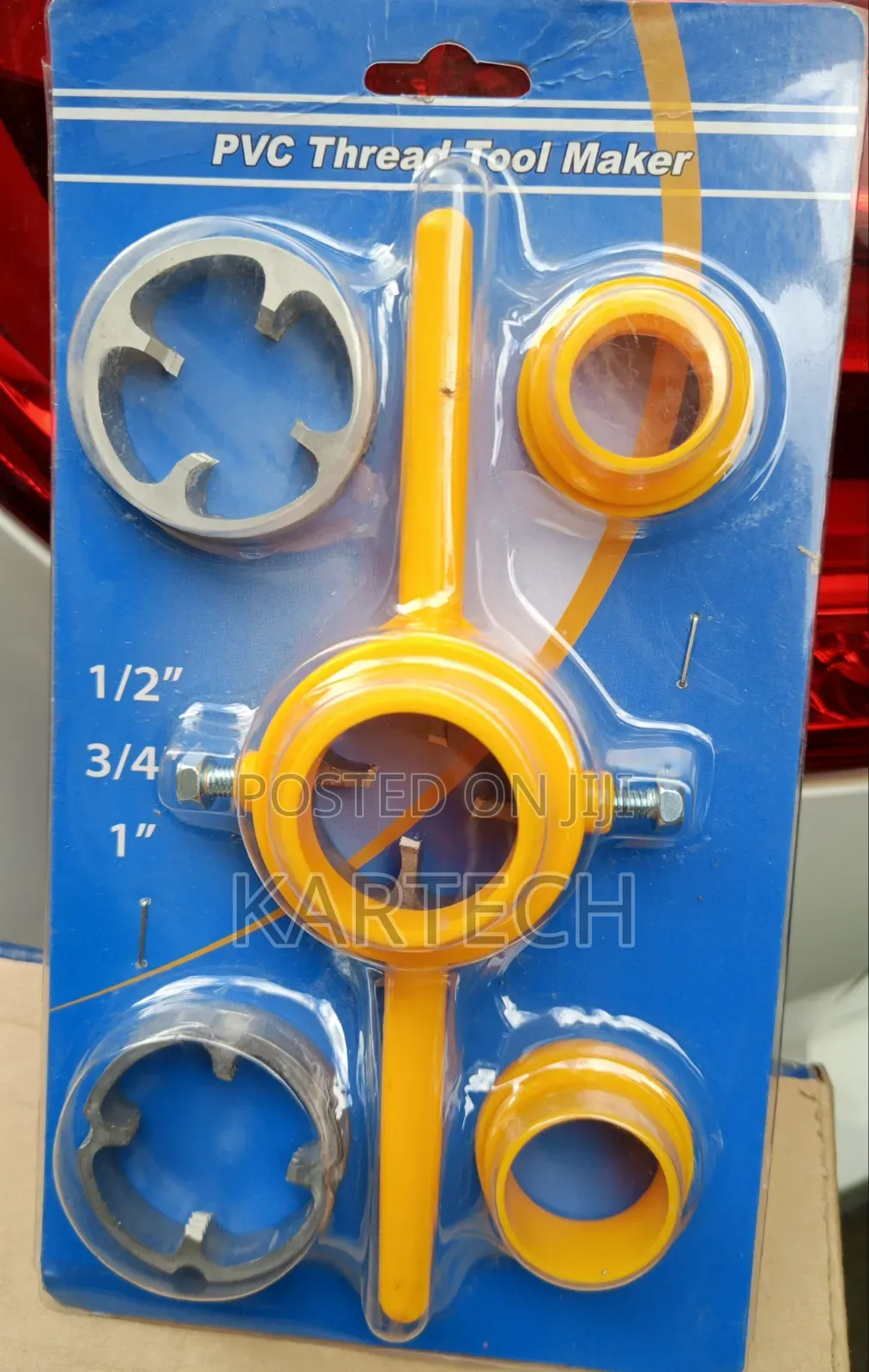 6pcs PVC Pipe Threading Die Set With Ratchet Handle