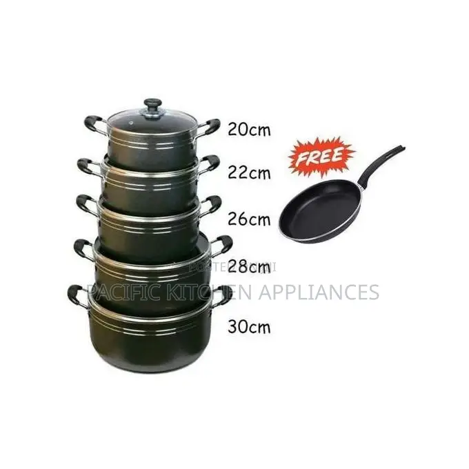TC 14 Pieces Heavy Duty Non Stick Cooking Pots/Sufuria With a Pan