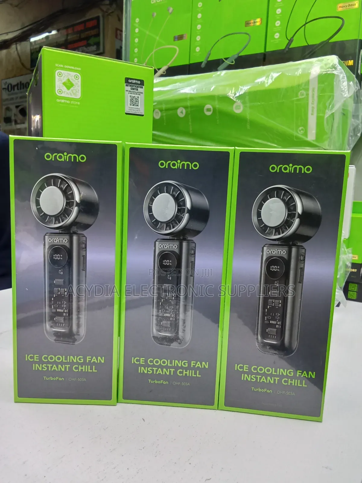 Oraimo TurboFan Rechargeable Foldable Handheld Fan