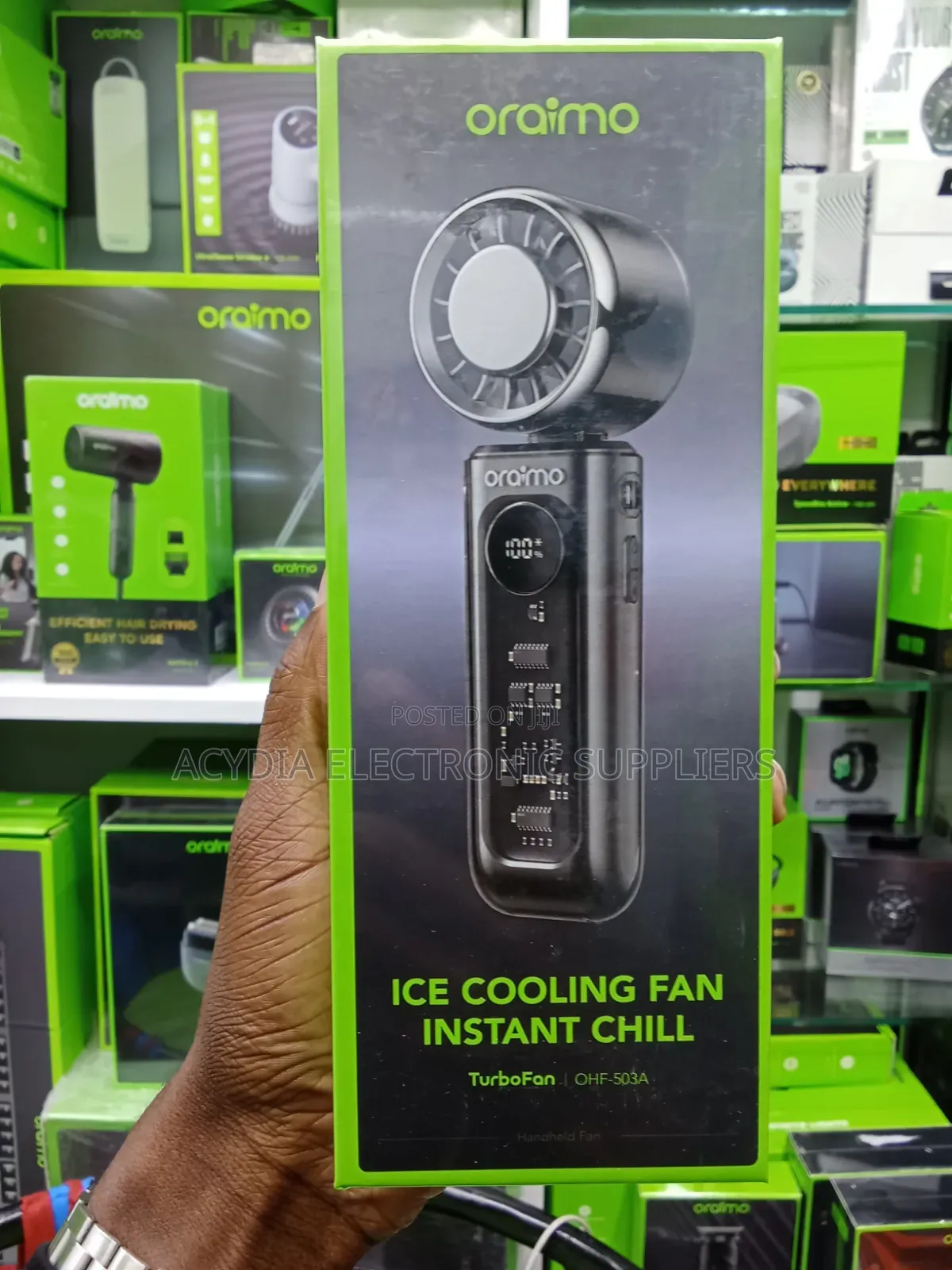 Oraimo TurboFan Rechargeable Foldable Handheld Fan