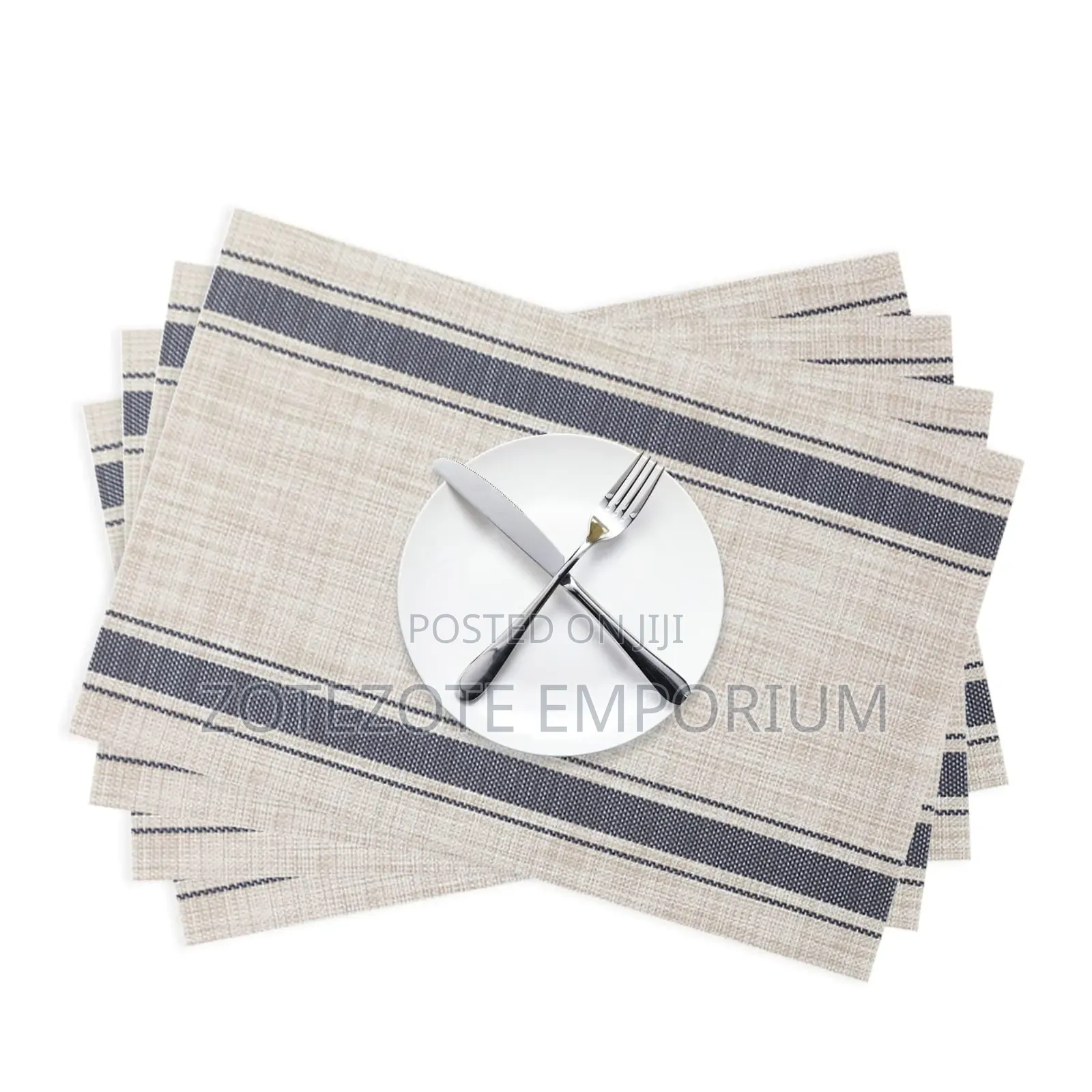 6pcs Woven PVC Tablemats