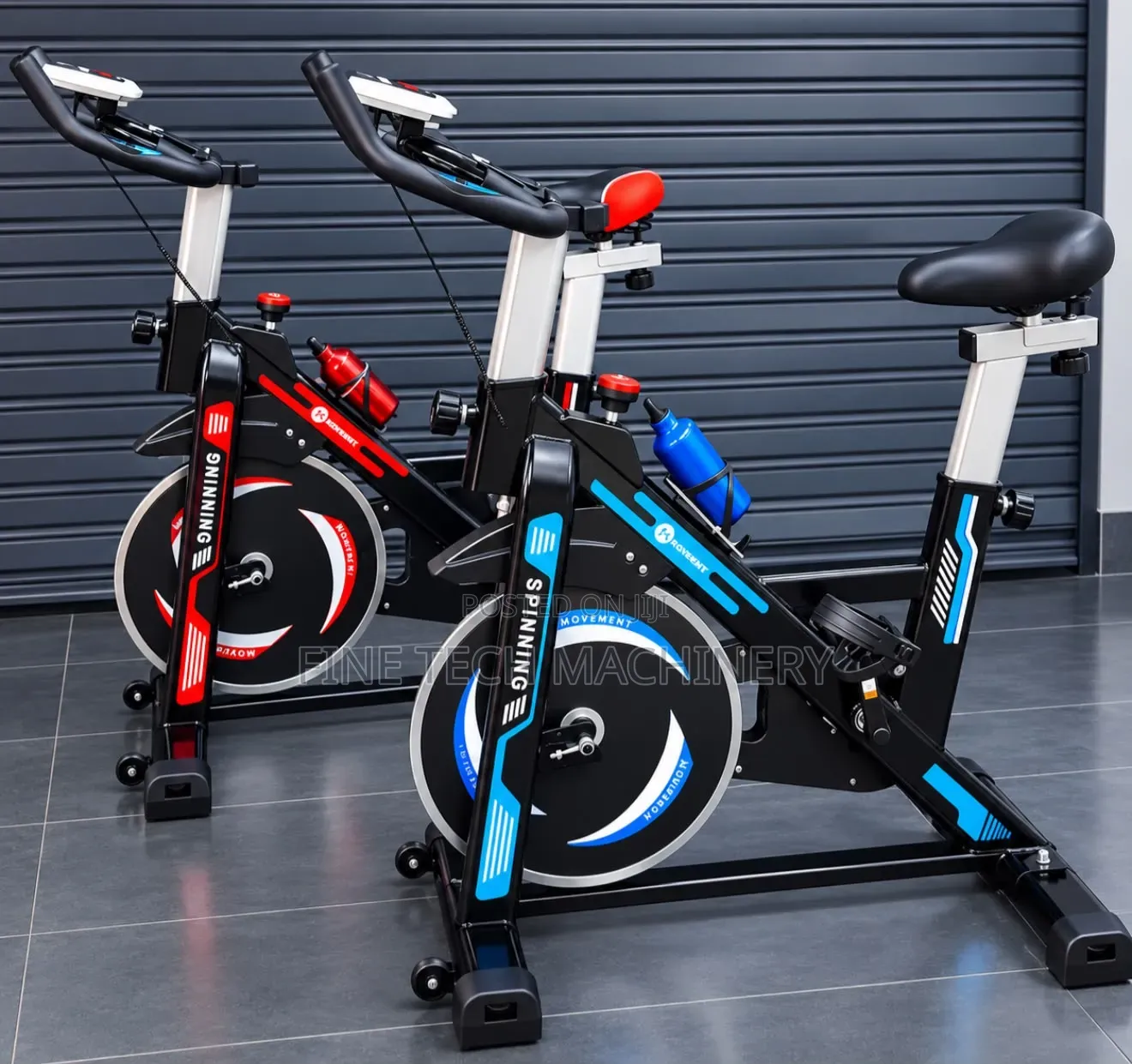 35kg Indoor Stationary Exercise Spin Bike With Adjustable Handlebars