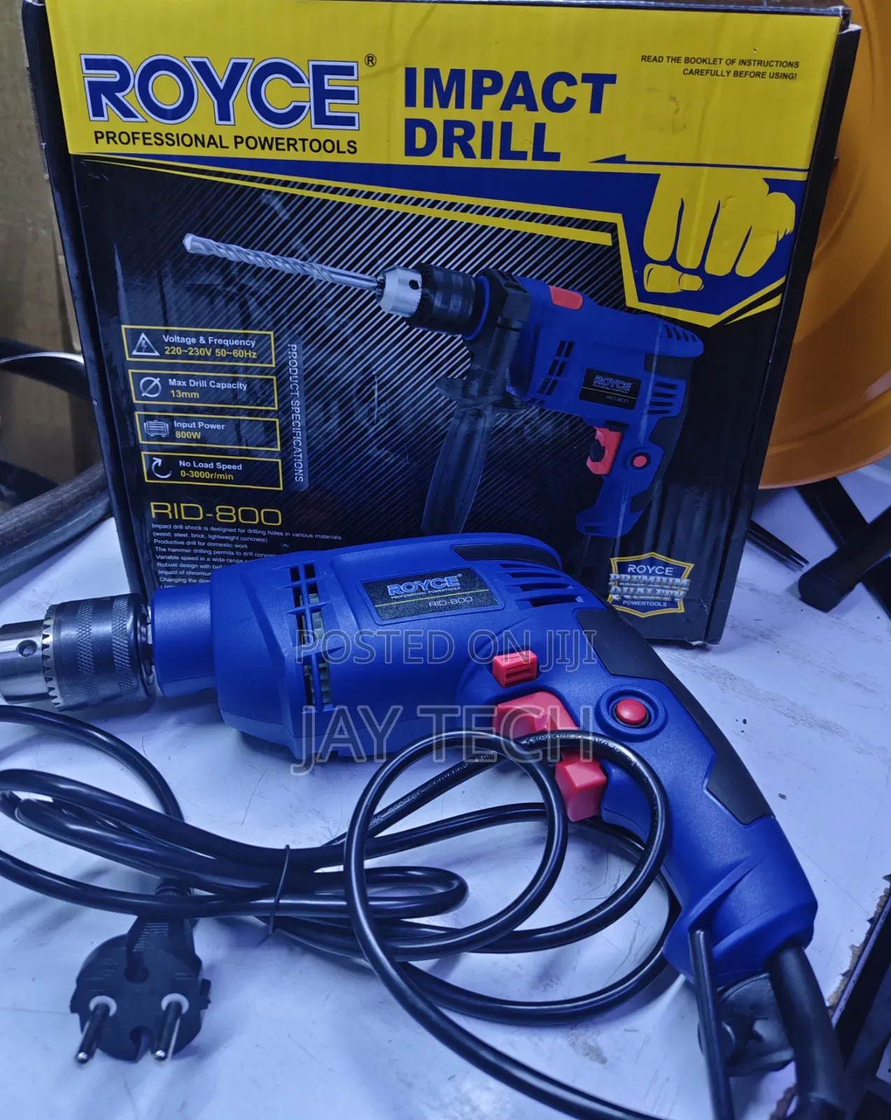 Royce Professional Impact Drill 800W (RID-800) – Brand New