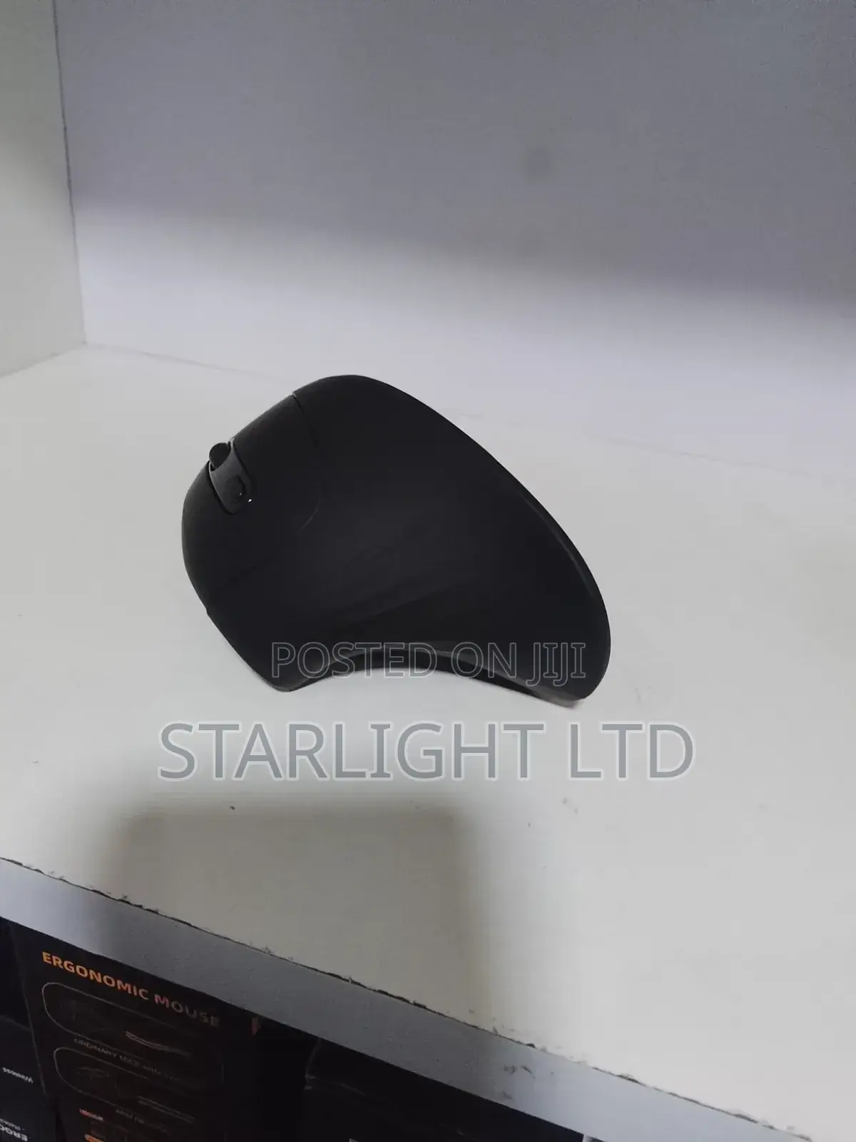Tech Upgrade: Matte Black Ergonomic Desk Setup Mouse