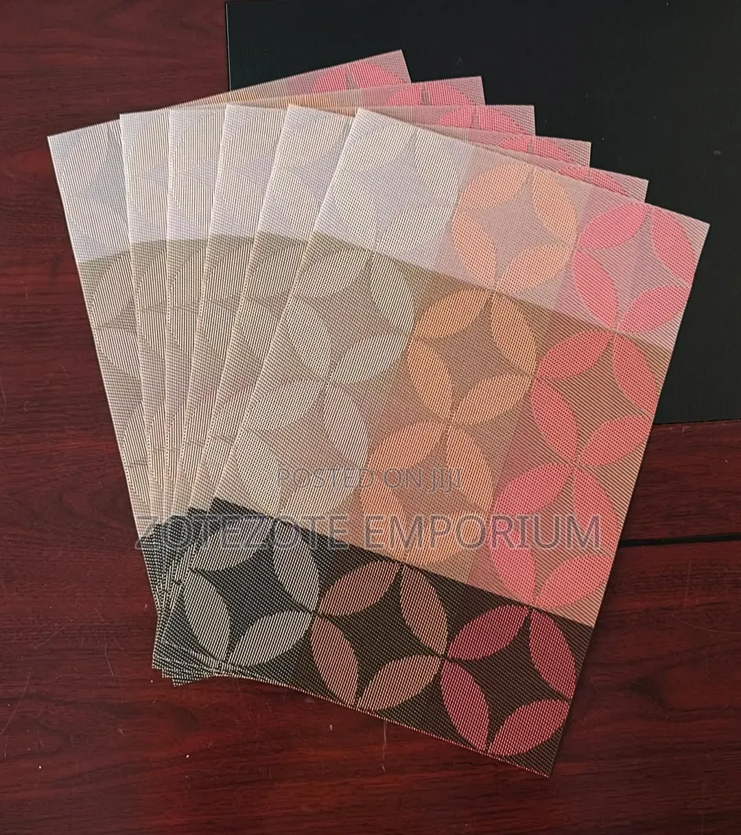 6pcs Woven PVC Tablemats