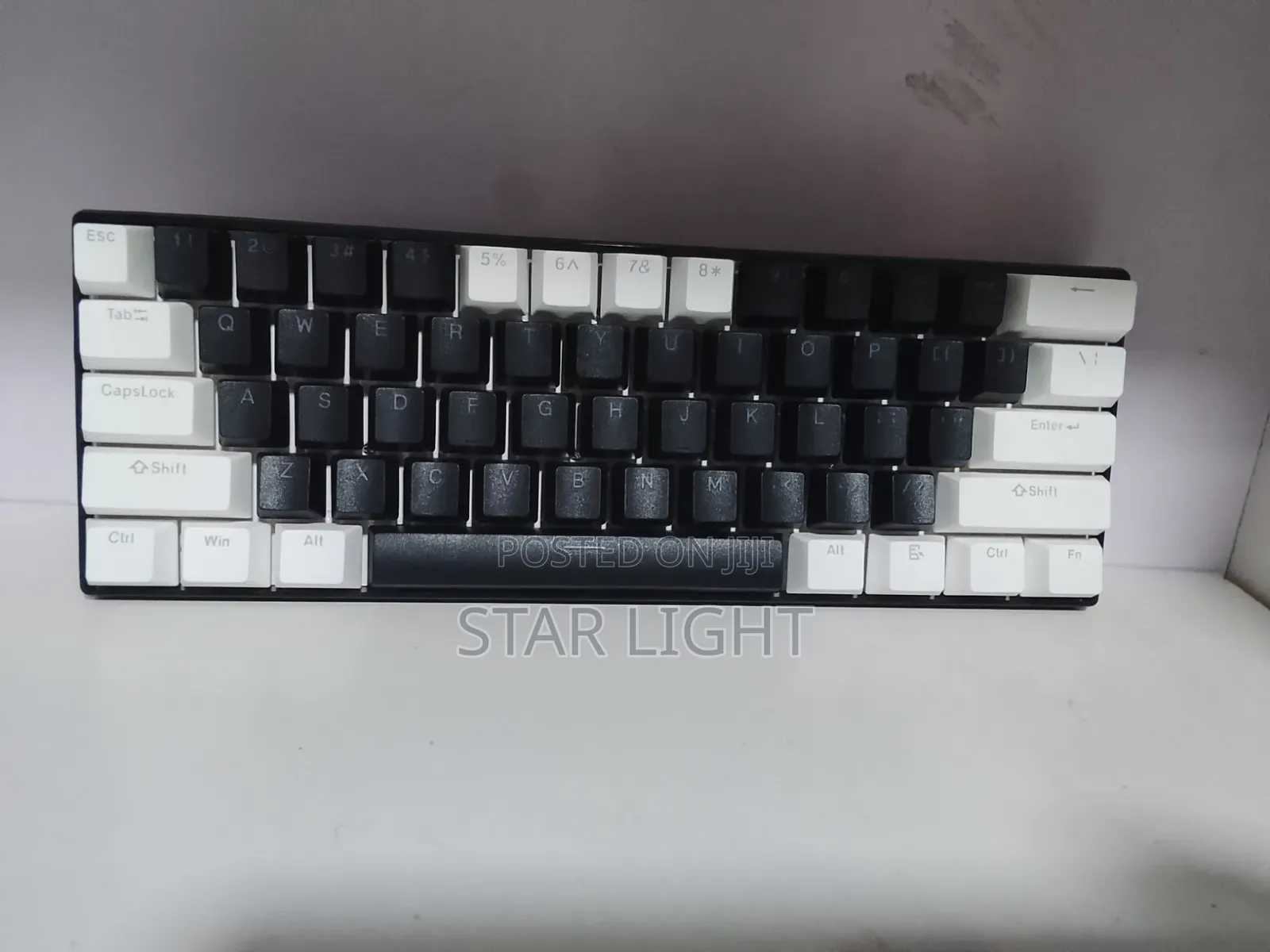 Minimalist Black and White 60% Mechanical Gaming Keyboard